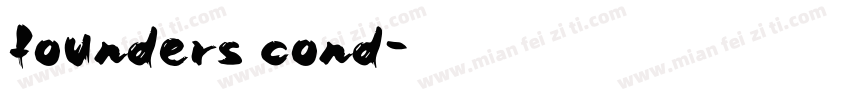 founders cond字体转换
